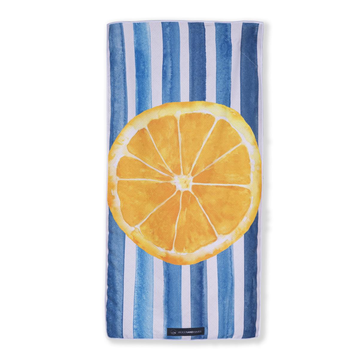 Blue & Juicy - Strandtuch für Kinder - schadstofffrei, schnelltrocknend  & sanft zur Haut (140cm x 70cm) - WOODSANDWAVES