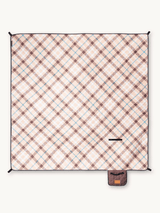 Golden Fields – koc piknikowy i plażowy (izolowany) 200 x 200 cm – XXL Mata piknikowa z recyklingowanego PET – wodoodporna i ocieplająca