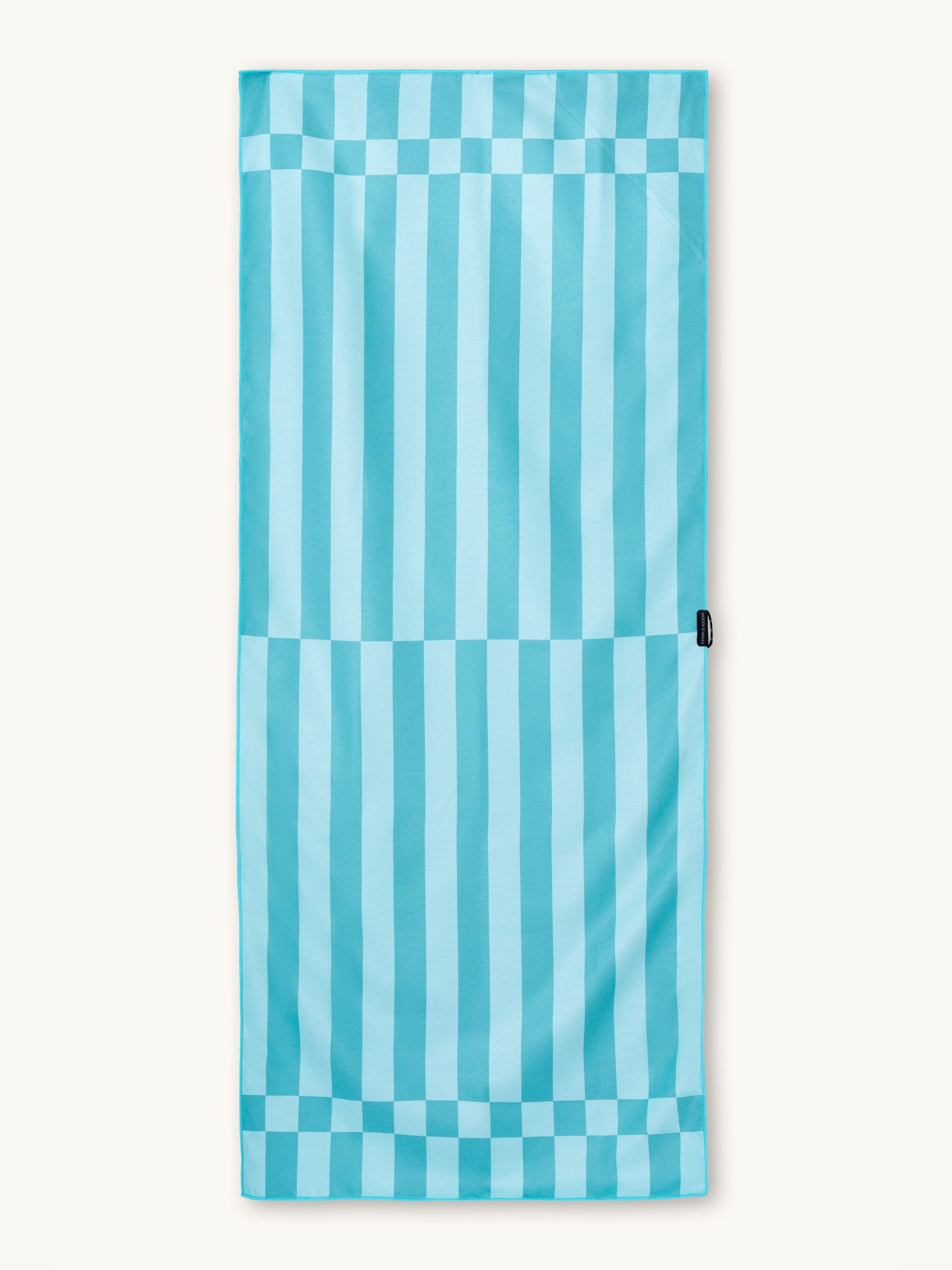 Lagoon Lines – szybkoschnący ręcznik podróżny i plażowy z ukrytą kieszenią