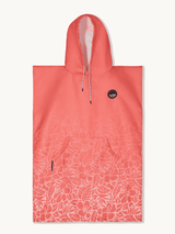Surf - Poncho - für Frauen & Männer - aus schnelltrocknender und leichter Mikrofaser - Tropical Bloom - woodsandwaves.co
